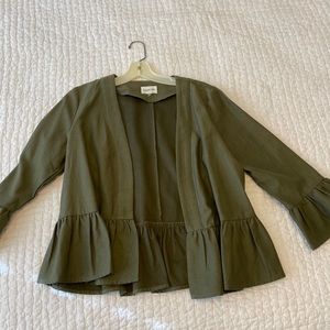 Green Pleated Jacket